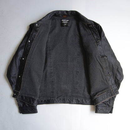 ISAMU KATAYAMA BACKLASH x Lee Cowhide Leather Jacket Size 42