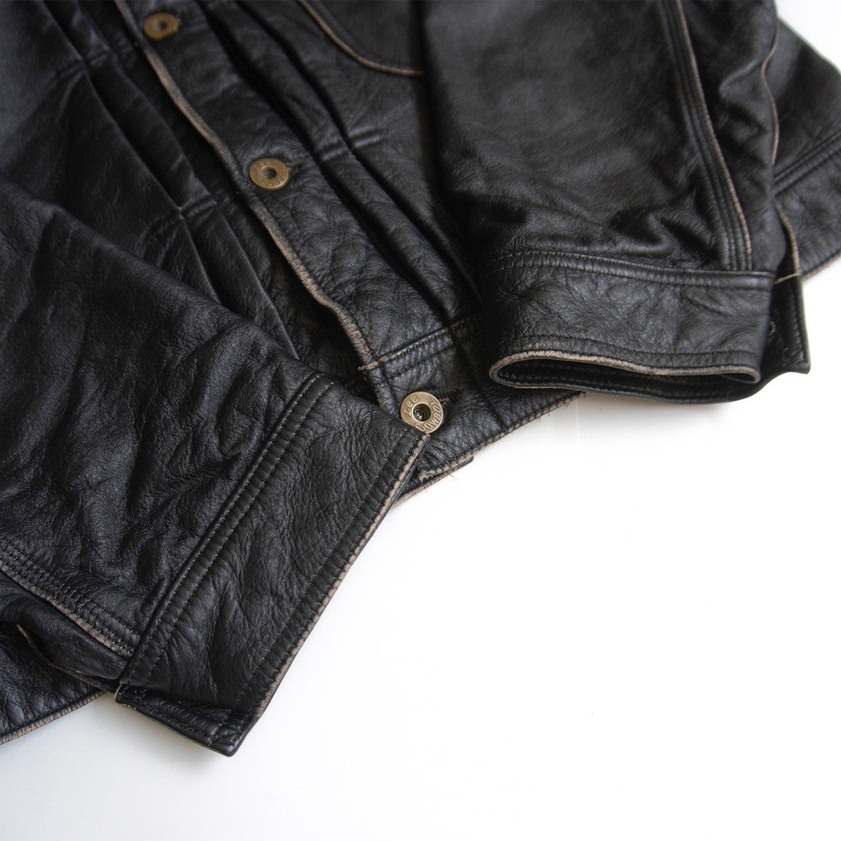 ISAMU KATAYAMA BACKLASH x Lee Cowhide Leather Jacket Size 42