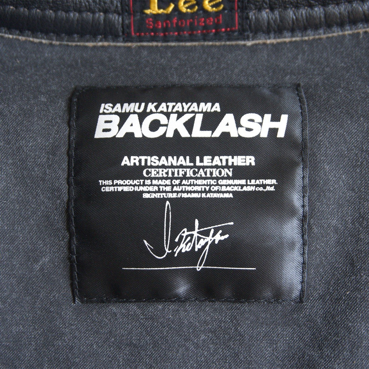 ISAMU KATAYAMA BACKLASH x Lee Cowhide Leather Jacket Size 42