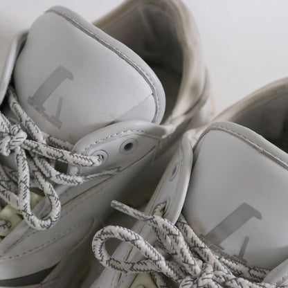 EMPORIO ARMANI Leather Chunky Sneakers White Size 26.0cm