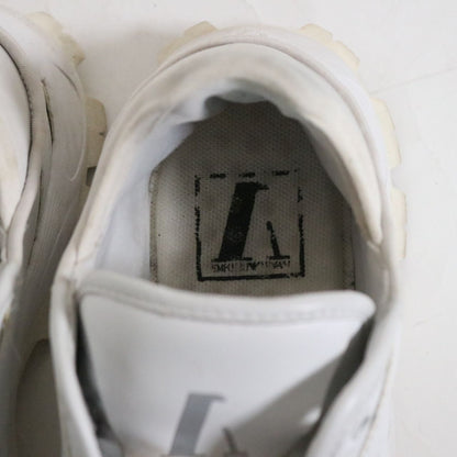 EMPORIO ARMANI Leather Chunky Sneakers White Size 26.0cm