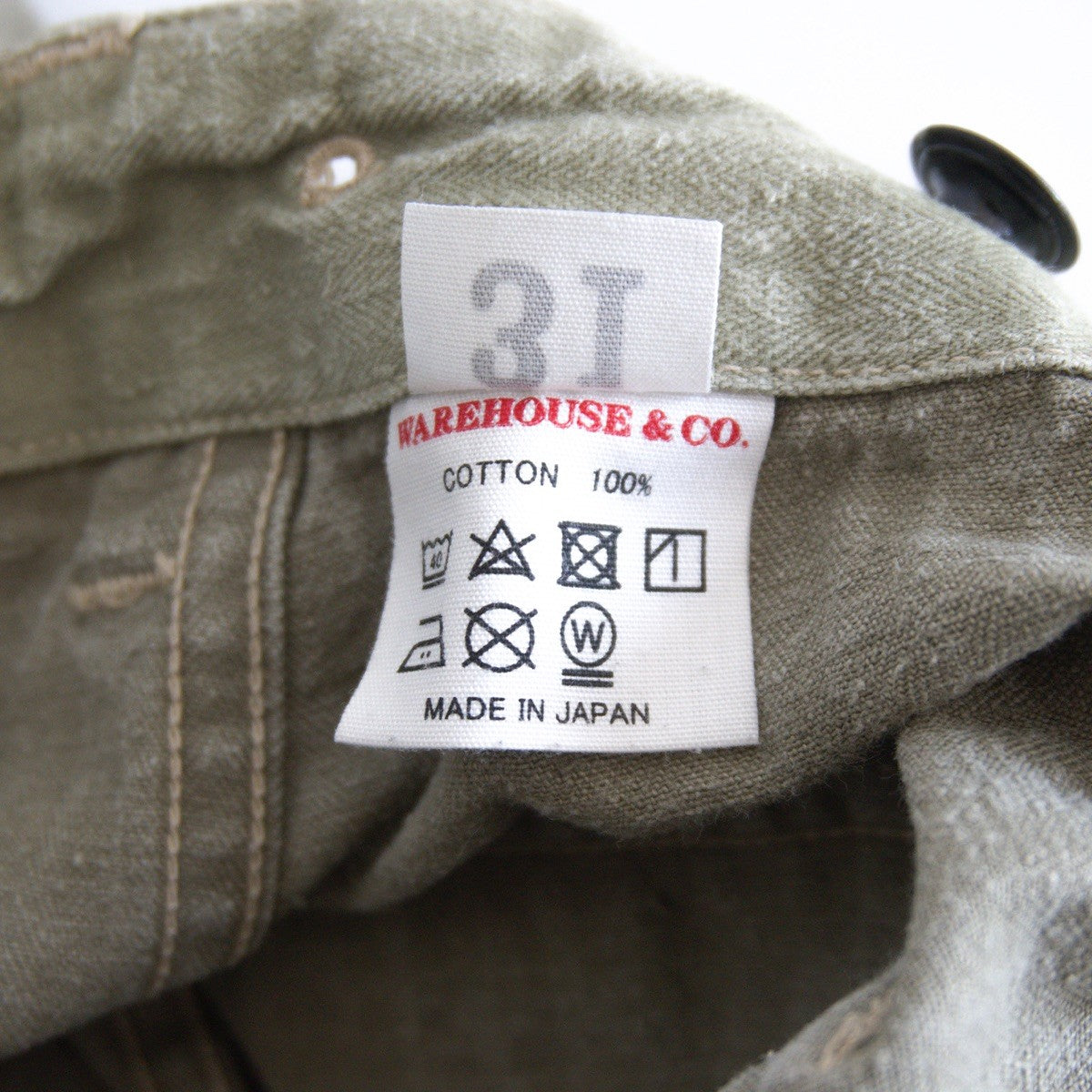 WAREHOUSE Lot 1097 USMC Herringbone Monkey Pants Size 31