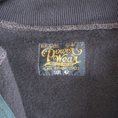 FREEWHEELERS POWER WEAR 30s Quarter Zip Sweatshirt Size 42