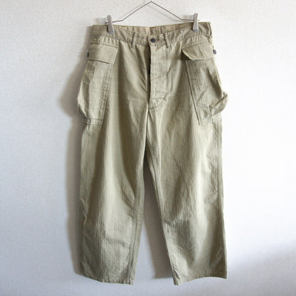 WAREHOUSE U.S. ARMY Herringbone Cargo Pants Size 34