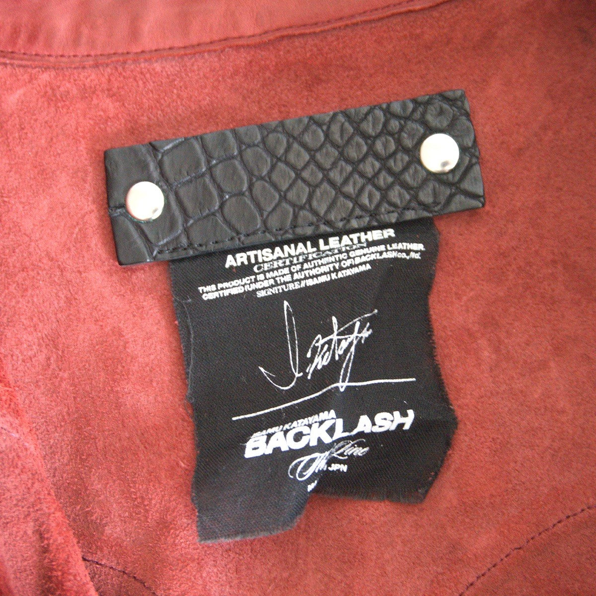 ISAMU KATAYAMA BACKLASH Italian Calf Leather Shirt Size XL