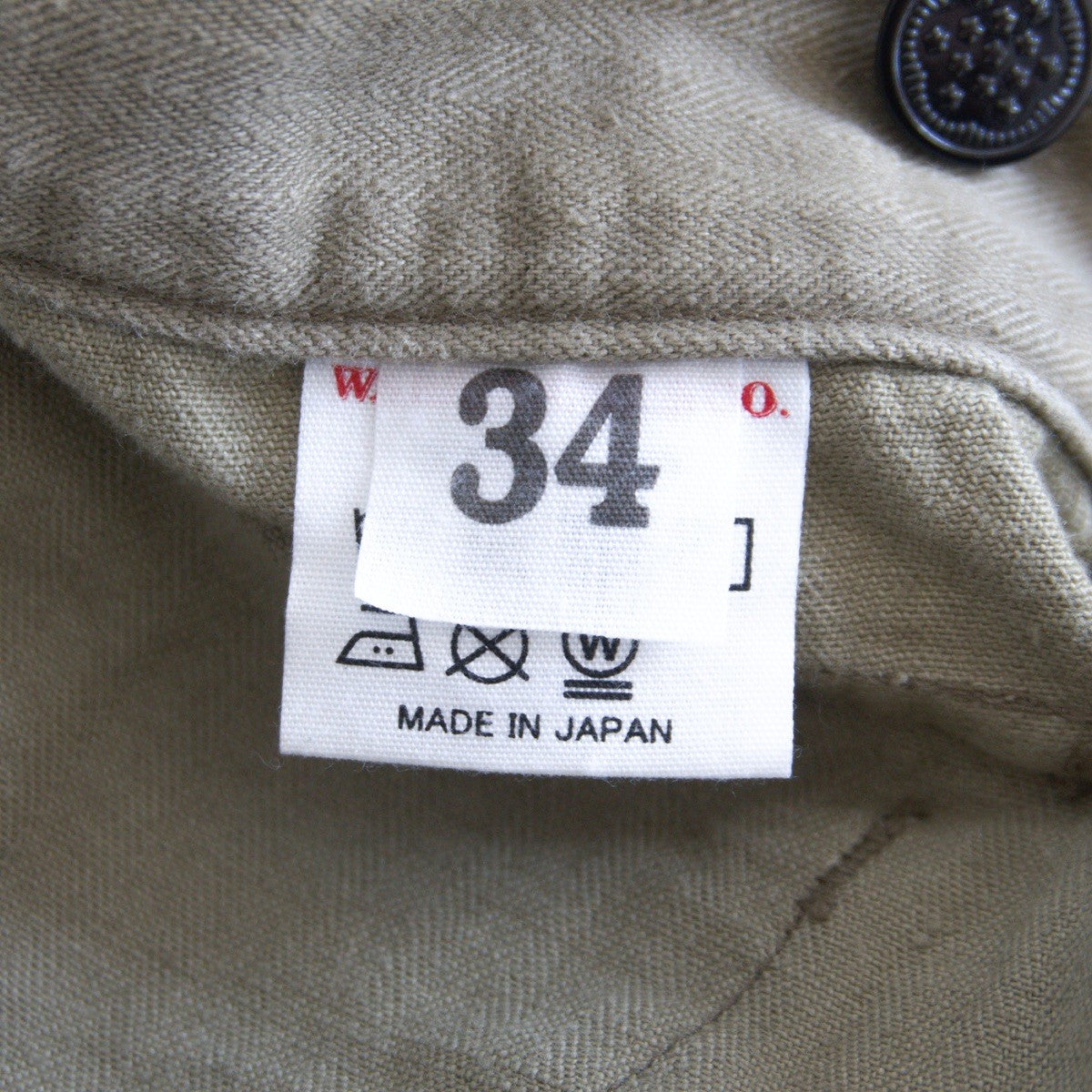 WAREHOUSE U.S. ARMY Herringbone Cargo Pants Size 34