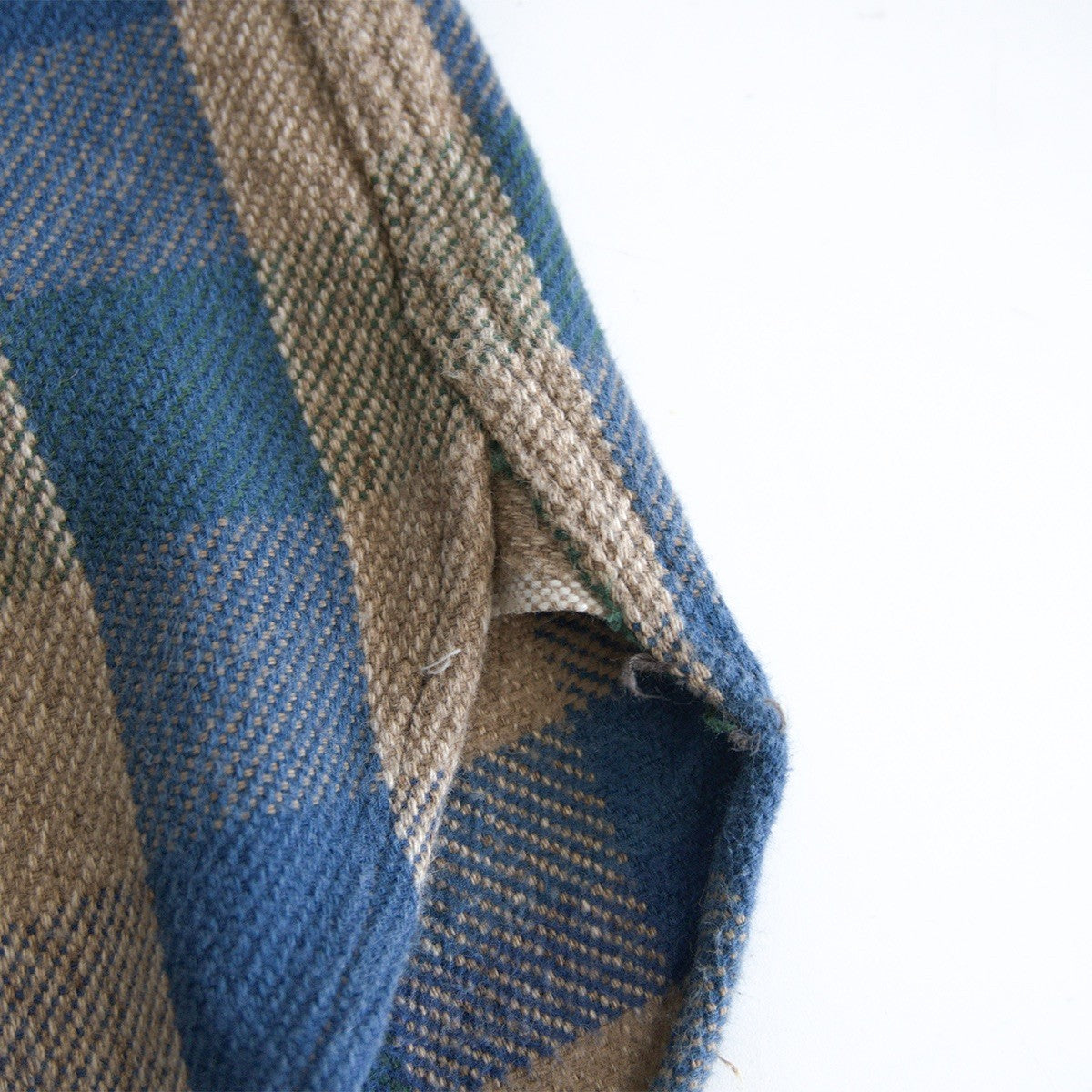 WAREHOUSE Block Check Flannel Shirt Gusseted Size XL