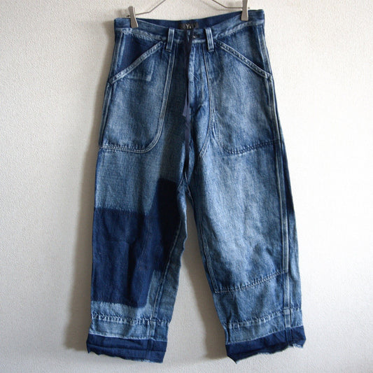 Y's Distressed Repair Painter Denim Jeans Size 1