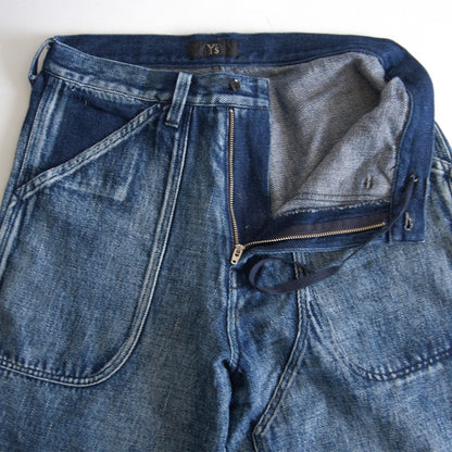 Y's Distressed Repair Painter Denim Jeans Size 1