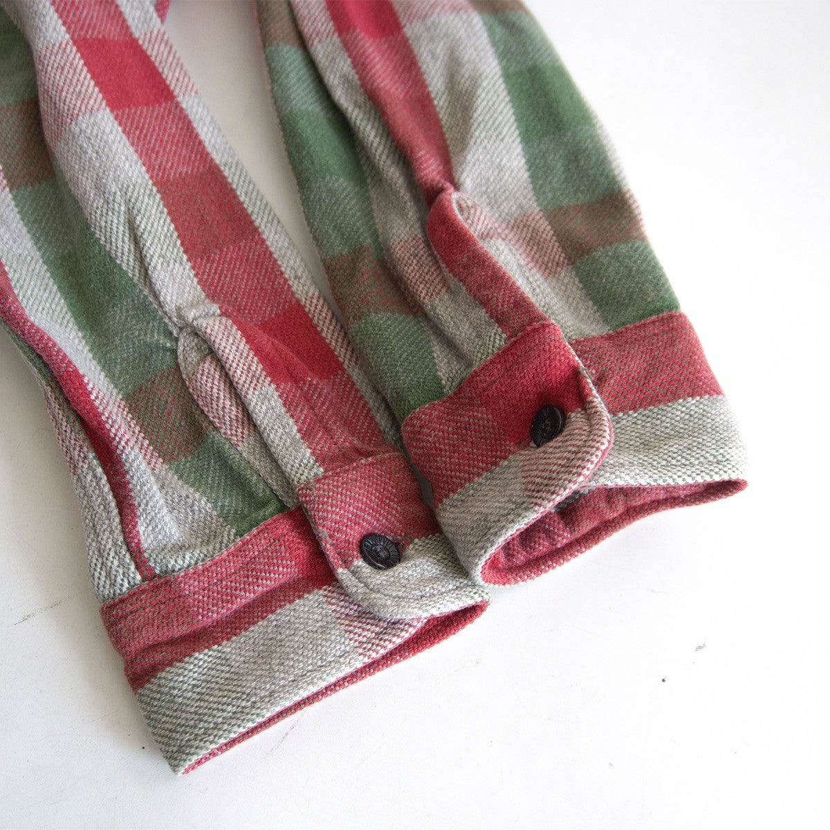 WAREHOUSE Block Check Flannel Shirt Gusseted Size XL