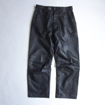 Y's for men Archive Black Cow Leather Pants Size L