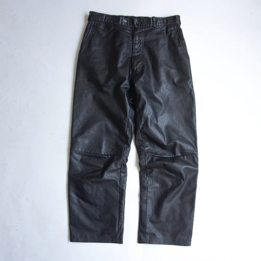 Y's for men Archive Black Cow Leather Pants Size L