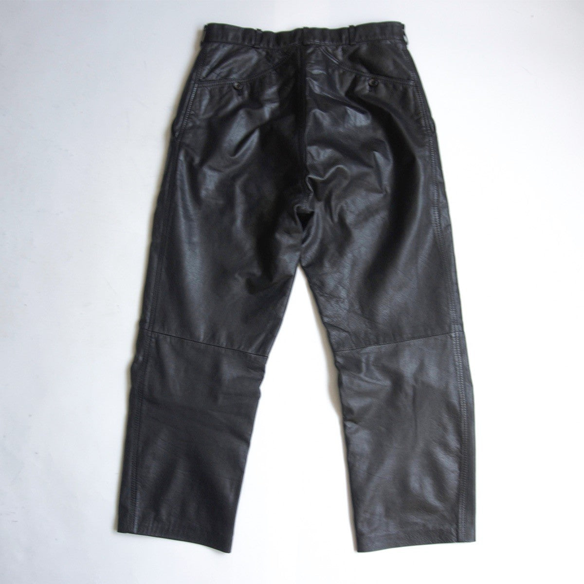 Y's for men Archive Black Cow Leather Pants Size L
