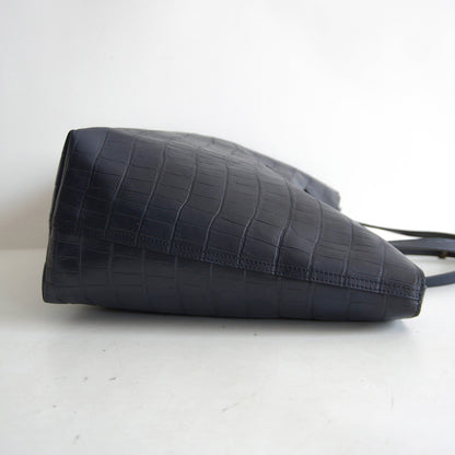 FELISI 11-91/SA Croc Embossed Leather ONE SIZE Tote Size ONE SIZE