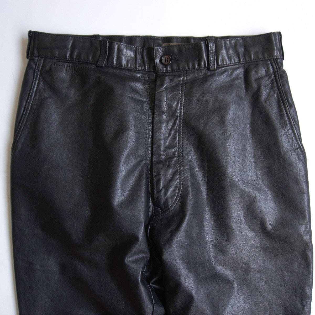 Y's for men Archive Black Cow Leather Pants Size L