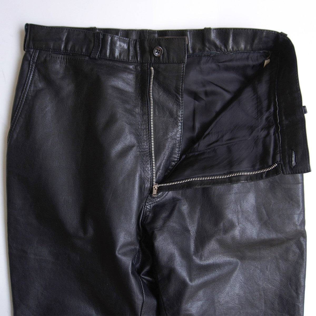 Y's for men Archive Black Cow Leather Pants Size L