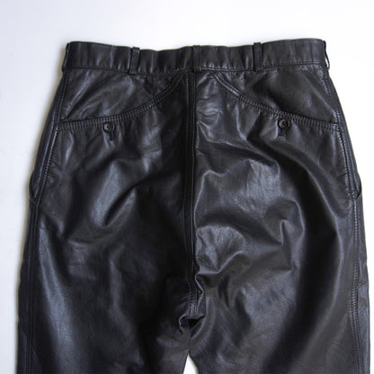 Y's for men Archive Black Cow Leather Pants Size L