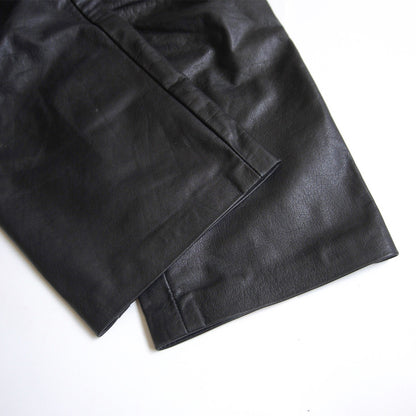 Y's for men Archive Black Cow Leather Pants Size L