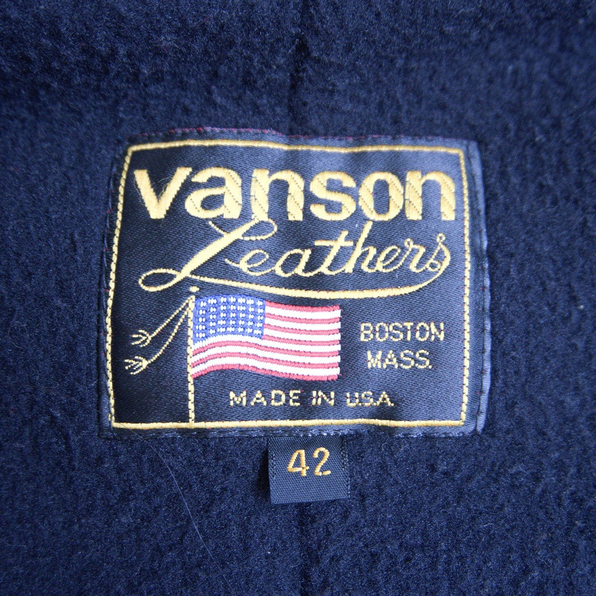 VANSON USA Made RJV Single Cowhide Rider Jacket Size 42