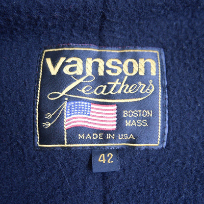 VANSON USA Made RJV Single Cowhide Rider Jacket Size 42