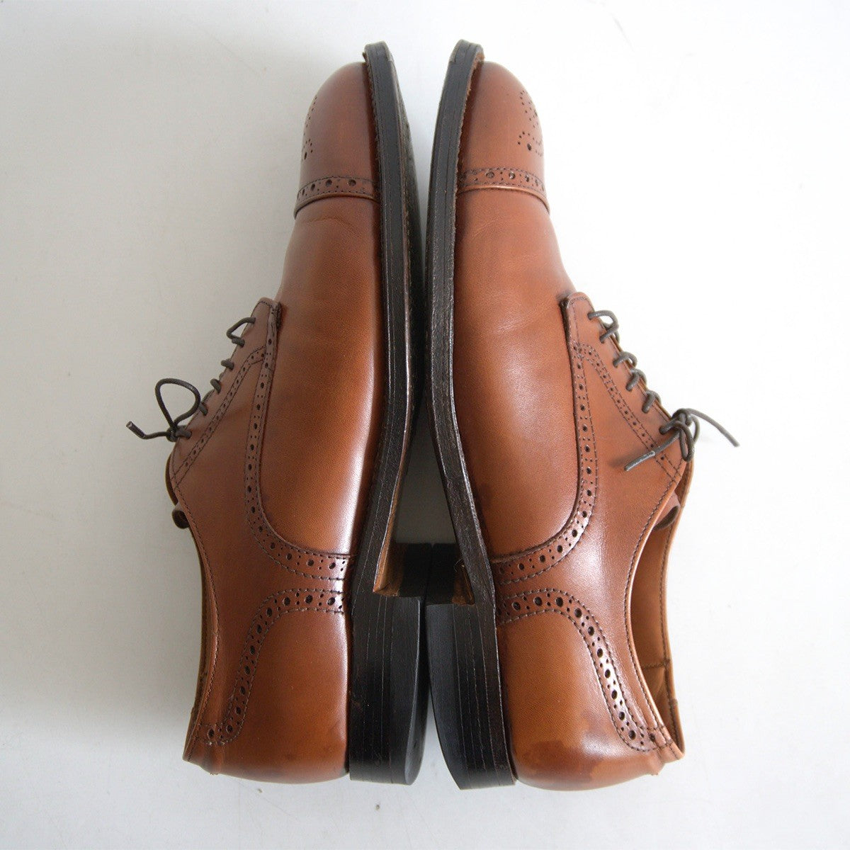 Alden 5404 Medallion Cap Toe Calfskin Dress Shoes Size 7