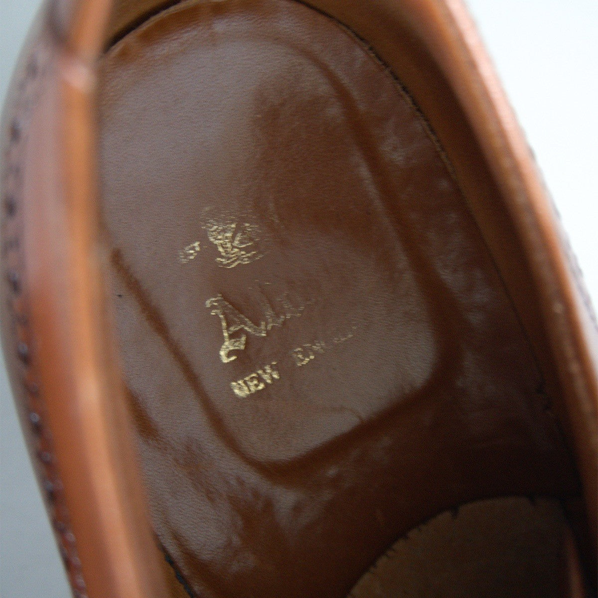 Alden 5404 Medallion Cap Toe Calfskin Dress Shoes Size 7