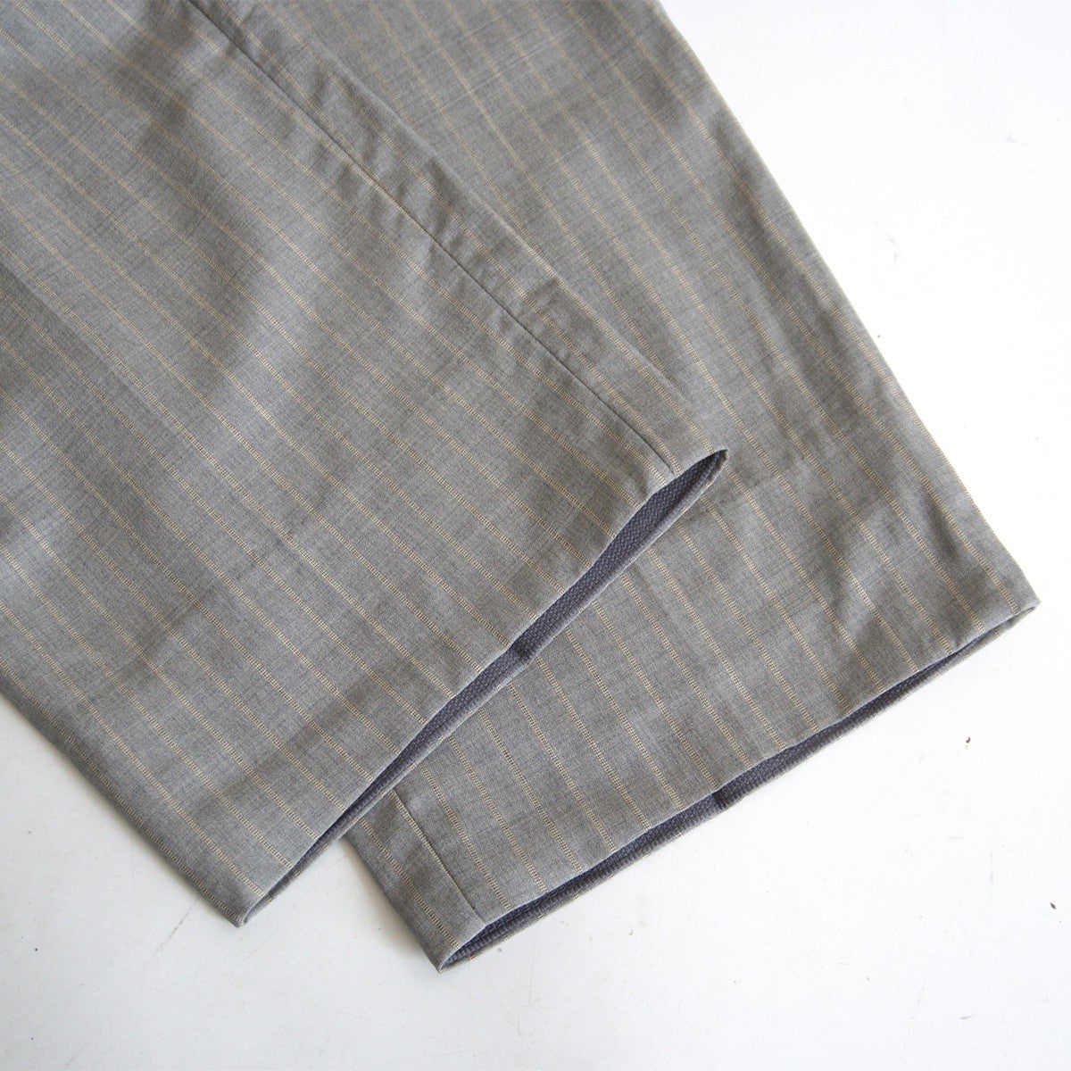 GIANNI VERSACE 90s Gray Striped Wide Slacks Pants Size 46