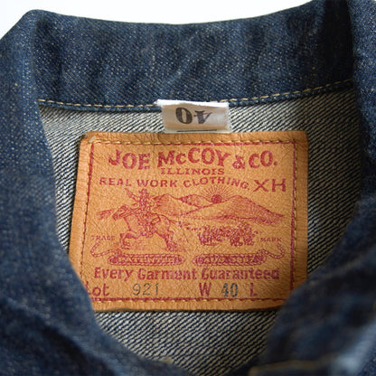 JOE McCOY LOT 921 1st Type Dark Indigo Denim Jacket Size 40