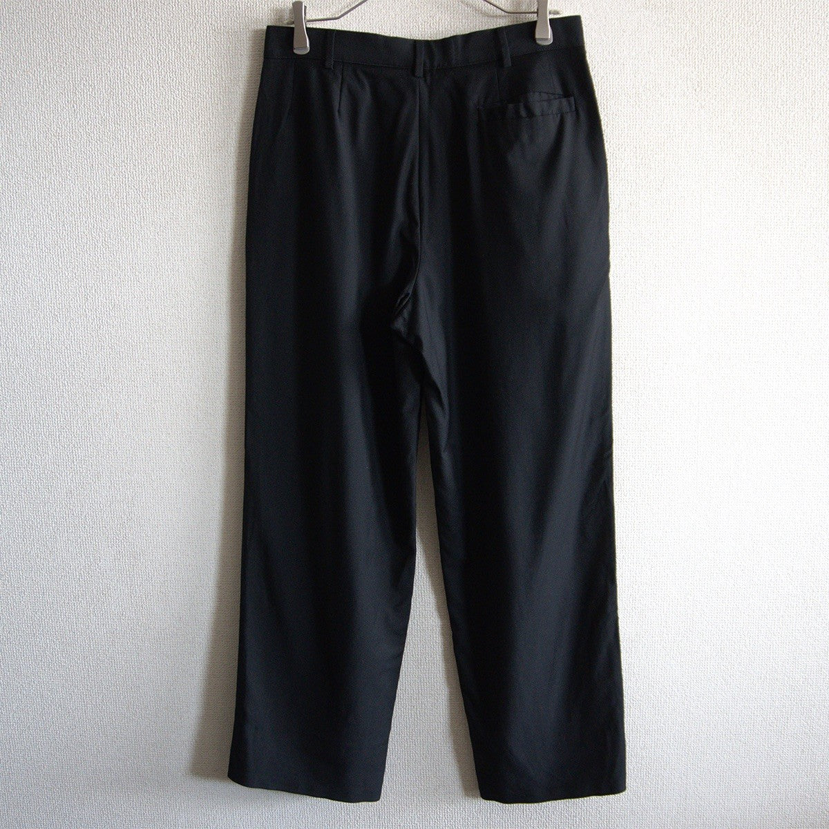 GIANNI VERSACE 90s Black Wide Slacks Pants Size 48