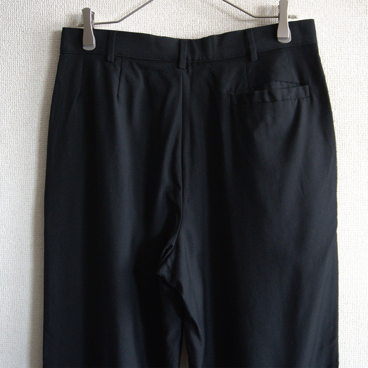 GIANNI VERSACE 90s Black Wide Slacks Pants Size 48