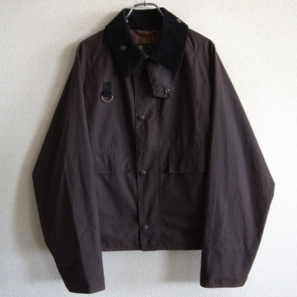 Barbour Spey Wax Jacket Short Brown Size L
