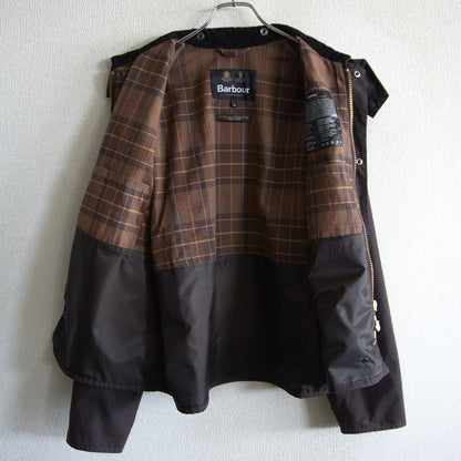 Barbour Spey Wax Jacket Short Brown Size L