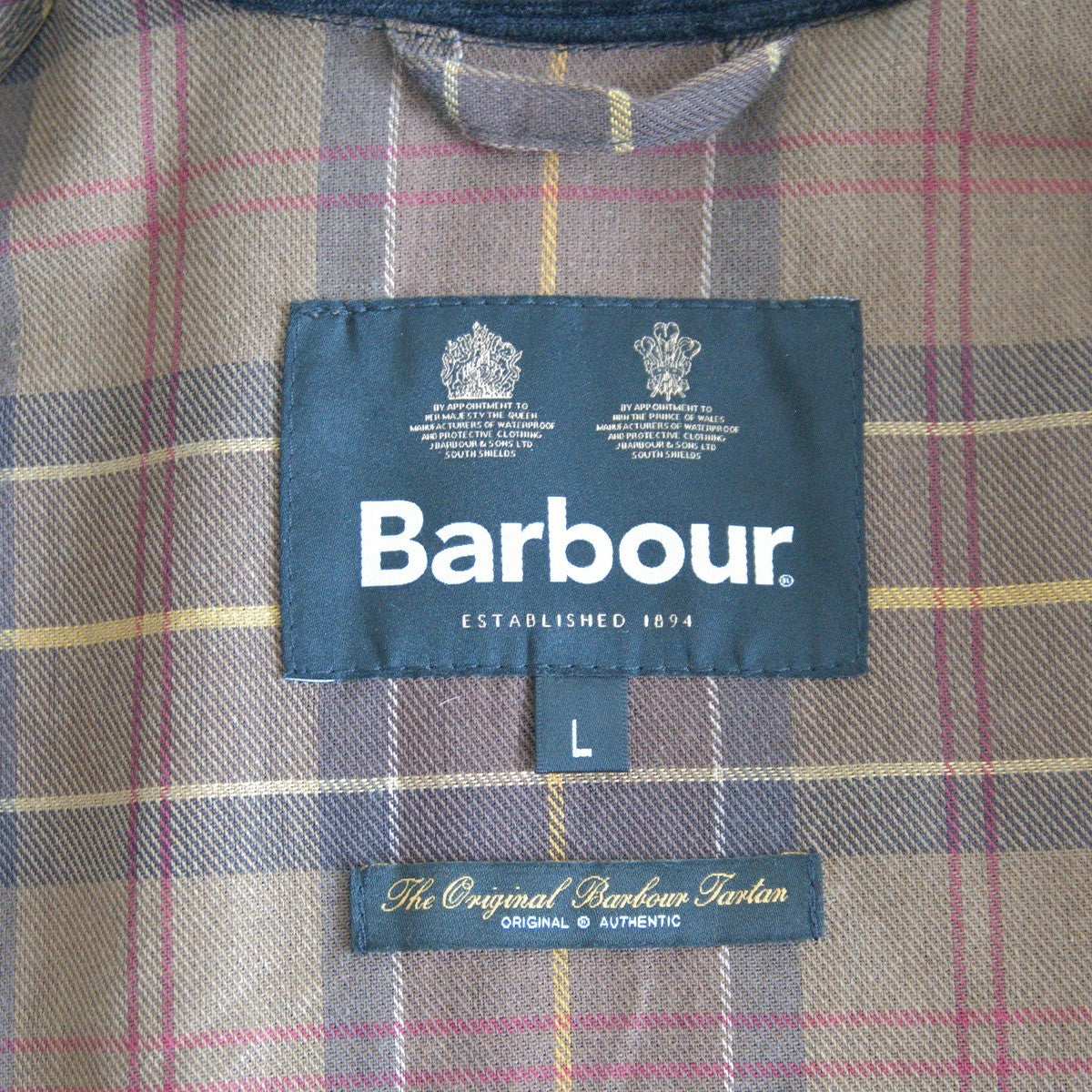 Barbour Spey Wax Jacket Short Brown Size L