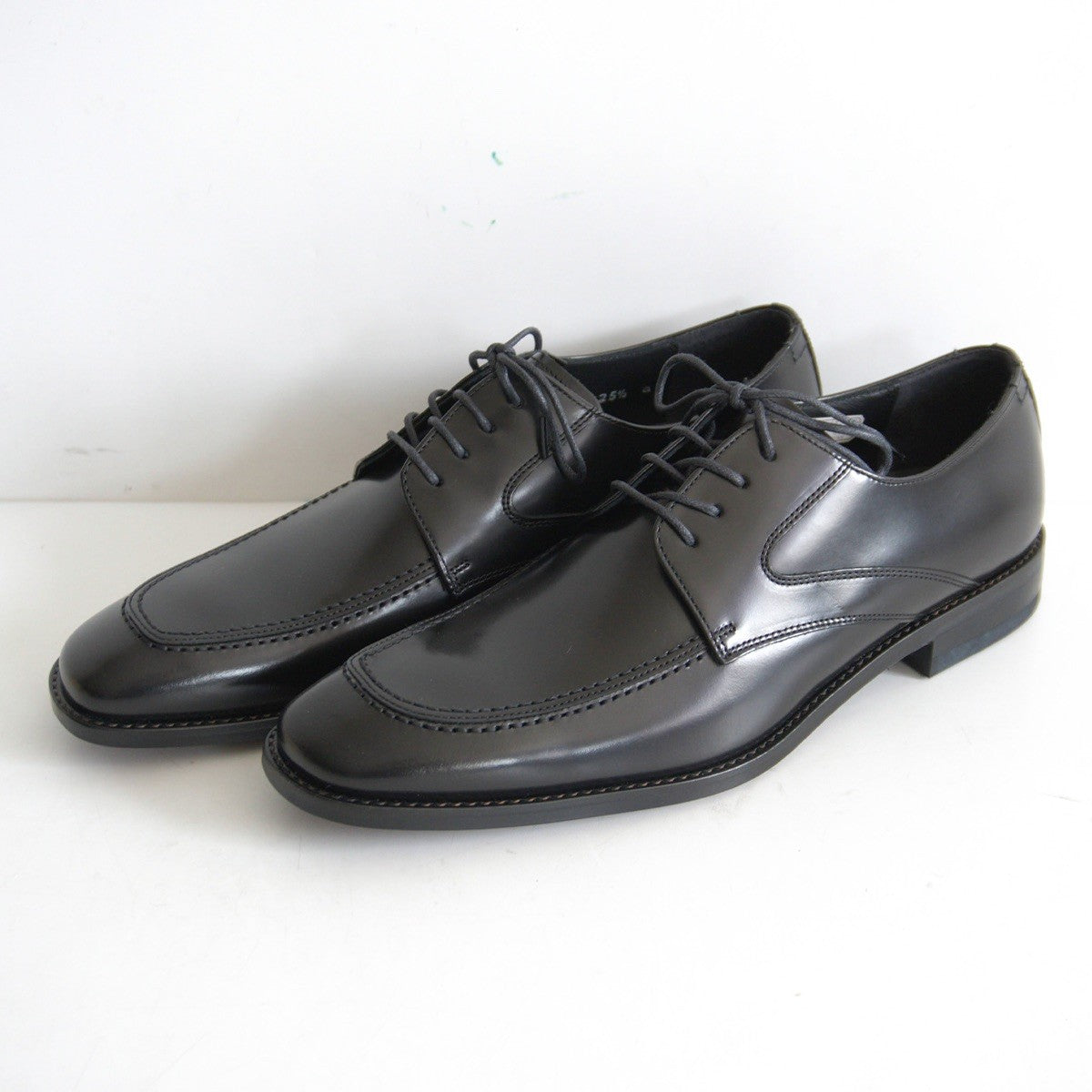 REGAL U-Tip Leather Dress Shoes Black Size 25.5