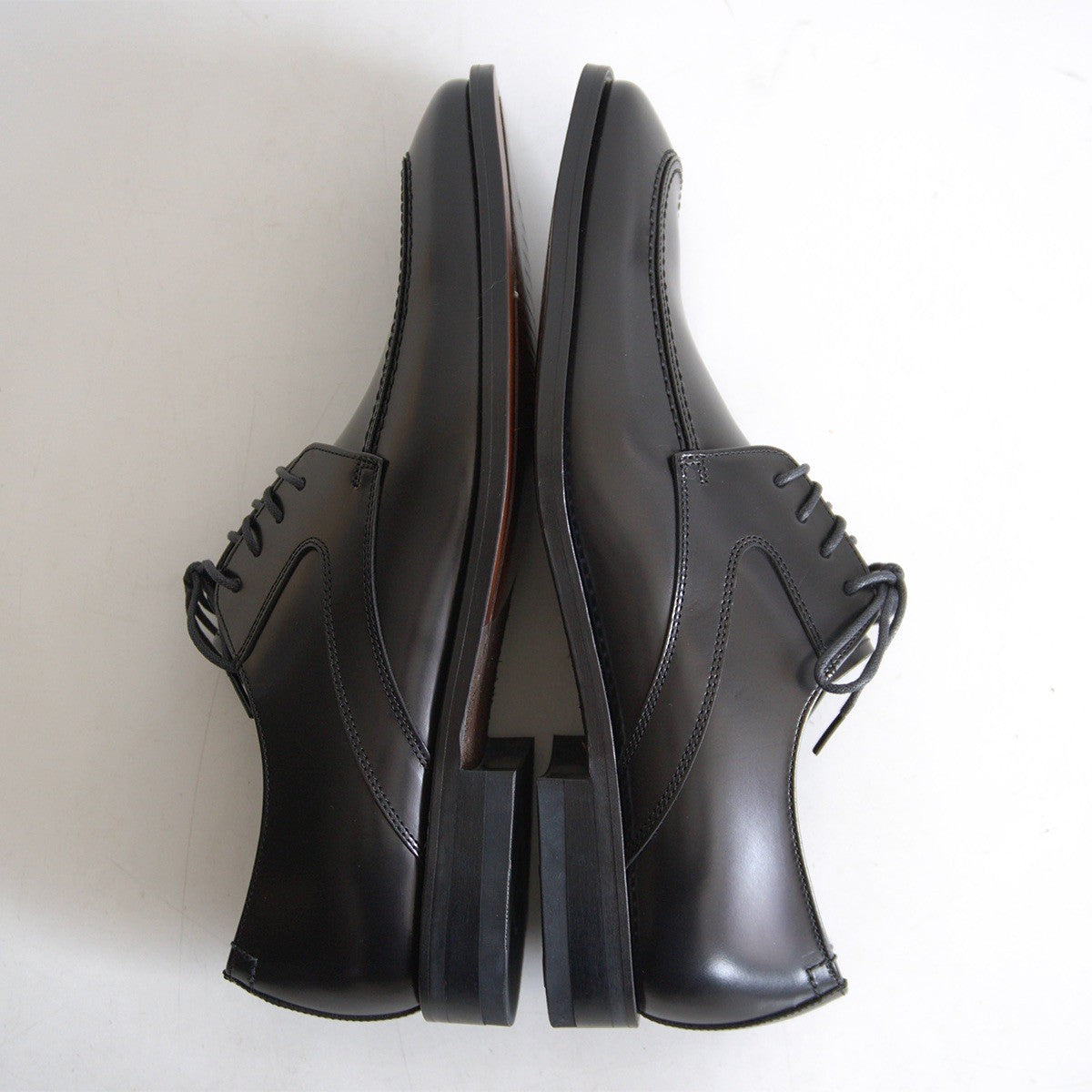 REGAL U-Tip Leather Dress Shoes Black Size 25.5