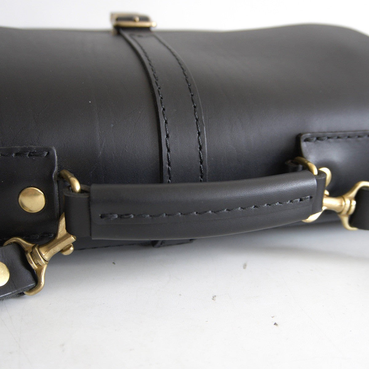 HERZ 1-Belt 3-Way Leather Business Bag Black Size ONE SIZE