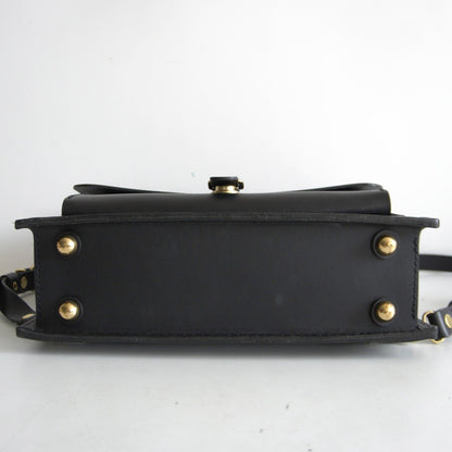 HERZ 1-Belt 3-Way Leather Business Bag Black Size ONE SIZE