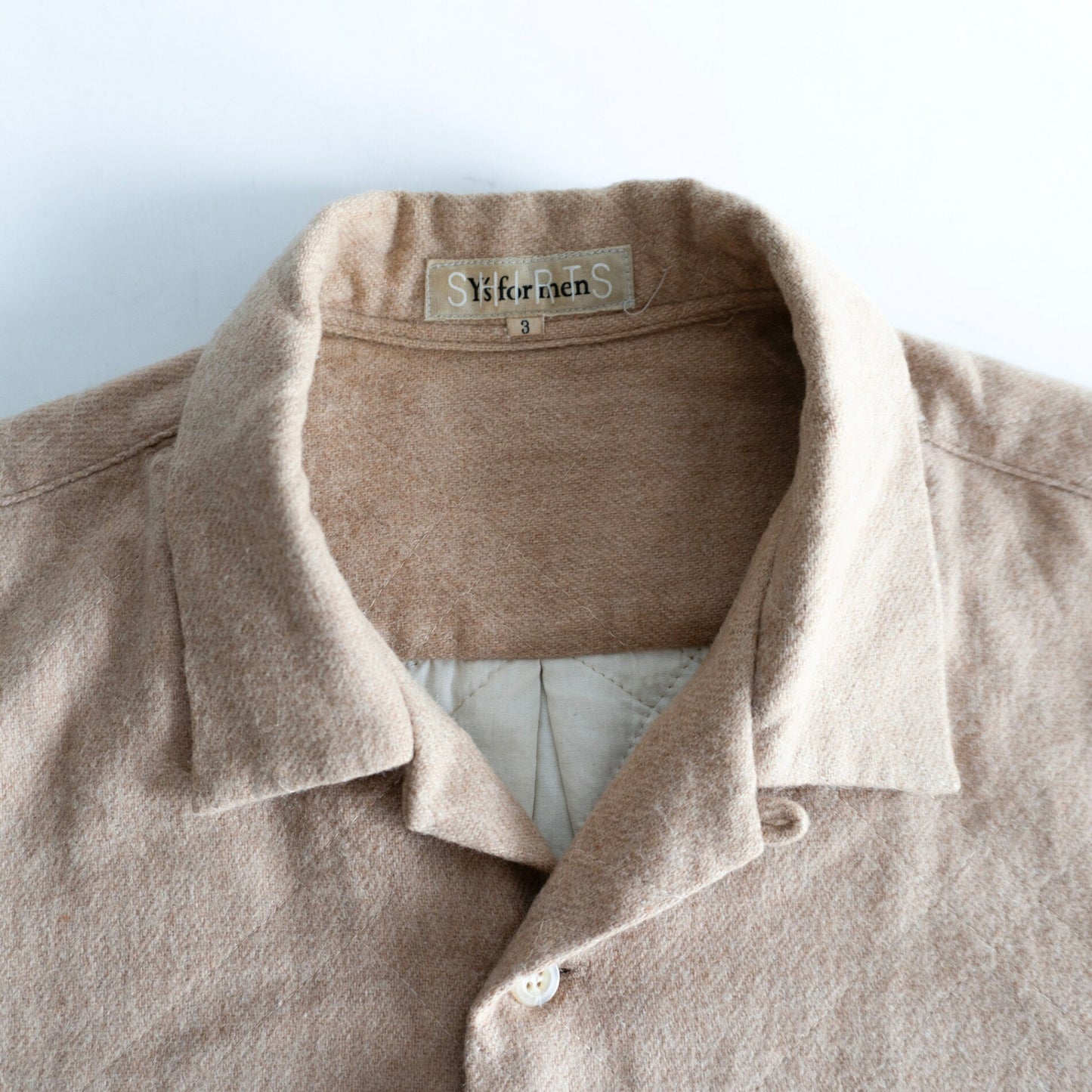 Y's for men SHIRT Wool Oversized Shirt Size L
