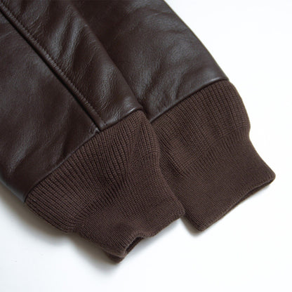HOUSTON G-1 Leather Flight Jacket Brown Size L