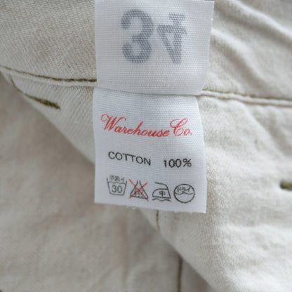 WAREHOUSE Lot.1082 Chino Pants Selvedge Weapon Cloth Size 34