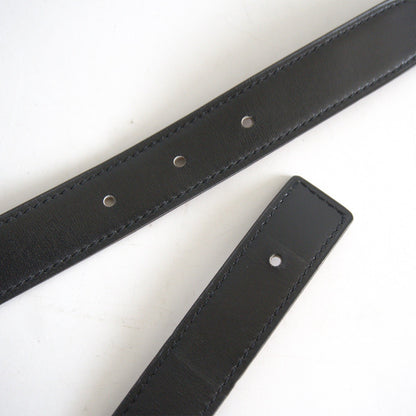 HERMES Kit Reversible Leather Belt Black Brown Size 95