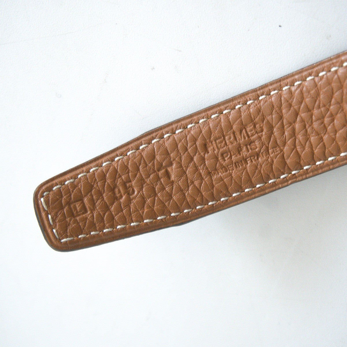 HERMES Kit Reversible Leather Belt Black Brown Size 95
