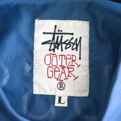 OLD STUSSY 90s USA Nylon Snap Button Jacket Size L