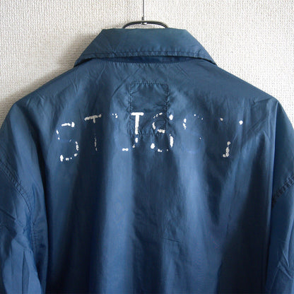 OLD STUSSY 90s USA Nylon Snap Button Jacket Size L