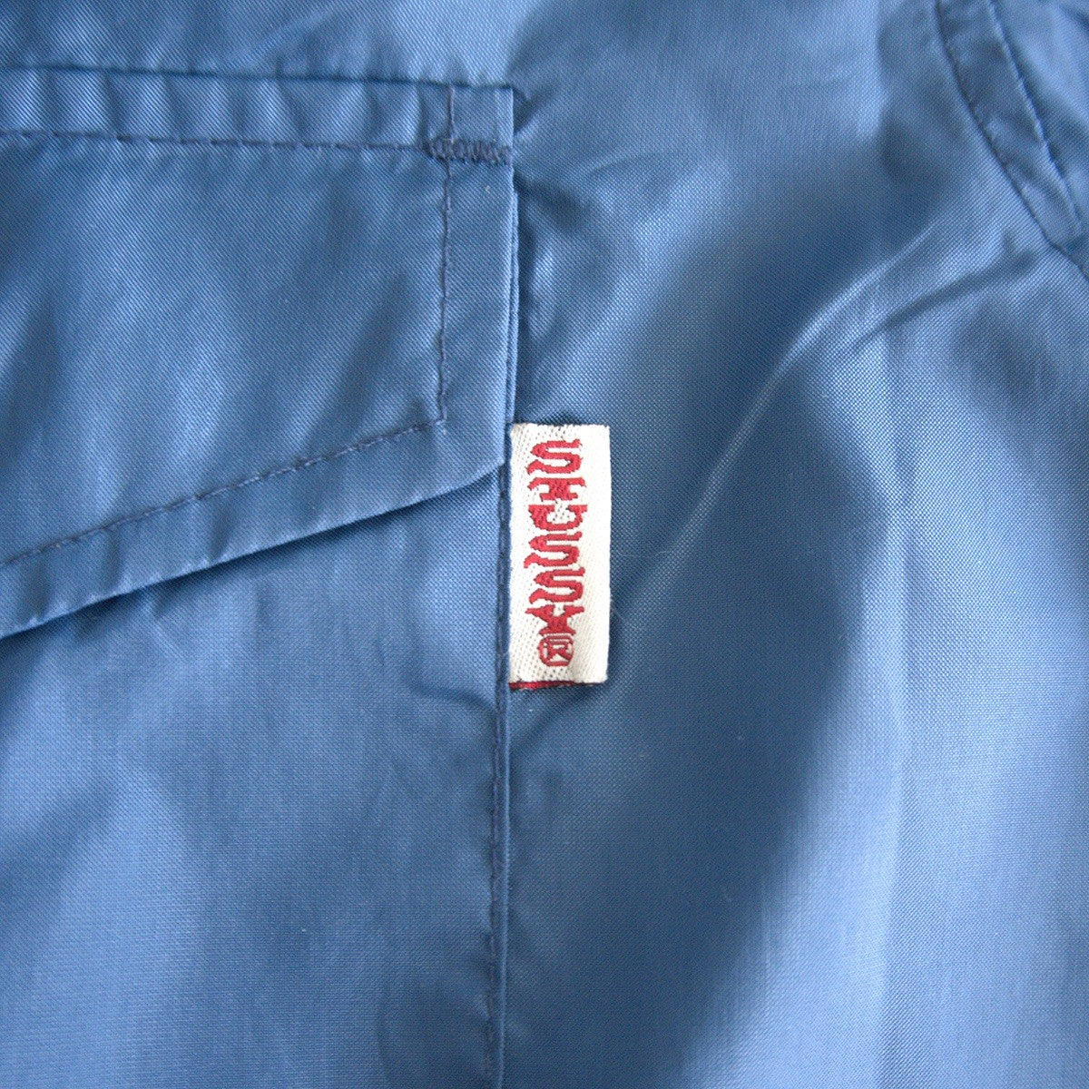 OLD STUSSY 90s USA Nylon Snap Button Jacket Size L