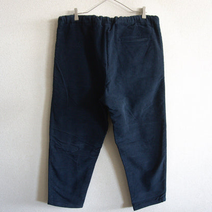 UMIT BENAN Navy Moleskin Easy Trousers Size 44