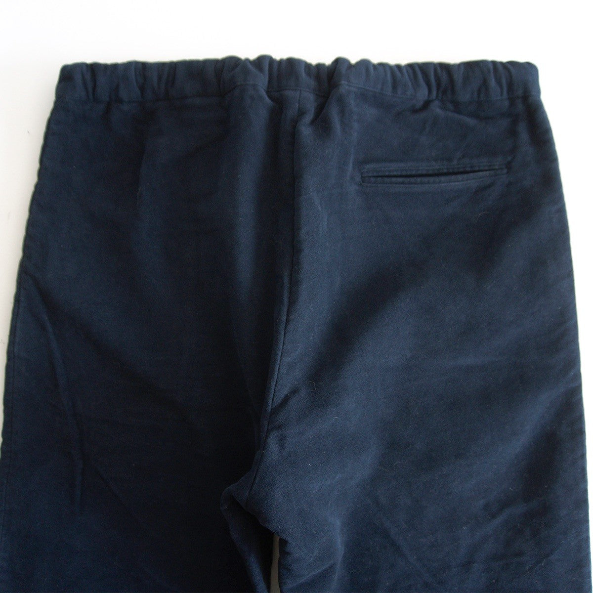 UMIT BENAN Navy Moleskin Easy Trousers Size 44
