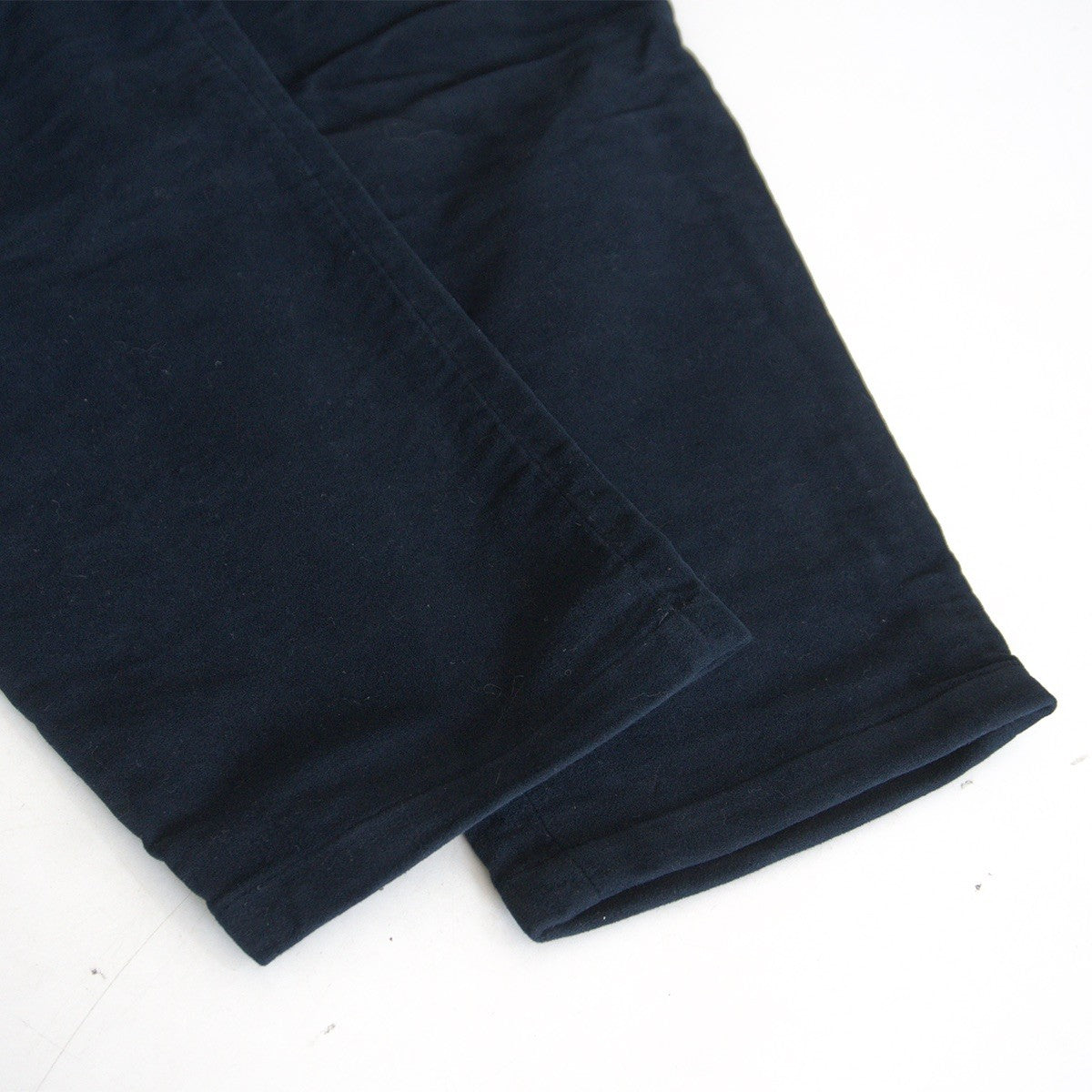 UMIT BENAN Navy Moleskin Easy Trousers Size 44