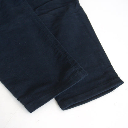 UMIT BENAN Navy Moleskin Easy Trousers Size 44
