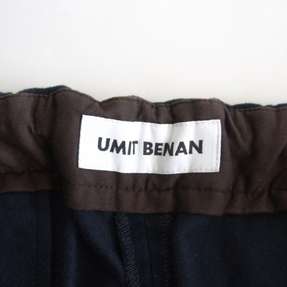 UMIT BENAN Navy Moleskin Easy Trousers Size 44